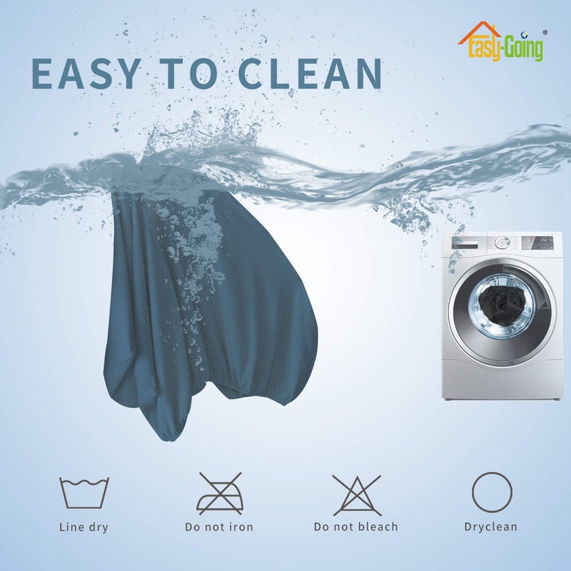 Easy-Going Stretch Cushion Cover Sofa Cushion Furniture Protector Sofa Seat Sofa Slipcover Sofa Cover Soft Flexibility with Elastic Bottom(Oversized Sofa Cushion, Bluestone) - Image 4